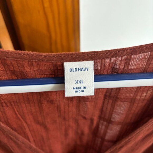 Old Navy rust colored midi prairie dress - Picture 2 of 2